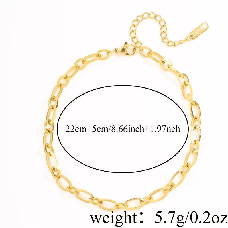 Fashionable Stainless Steel Anklet, Simple & Elegant Design